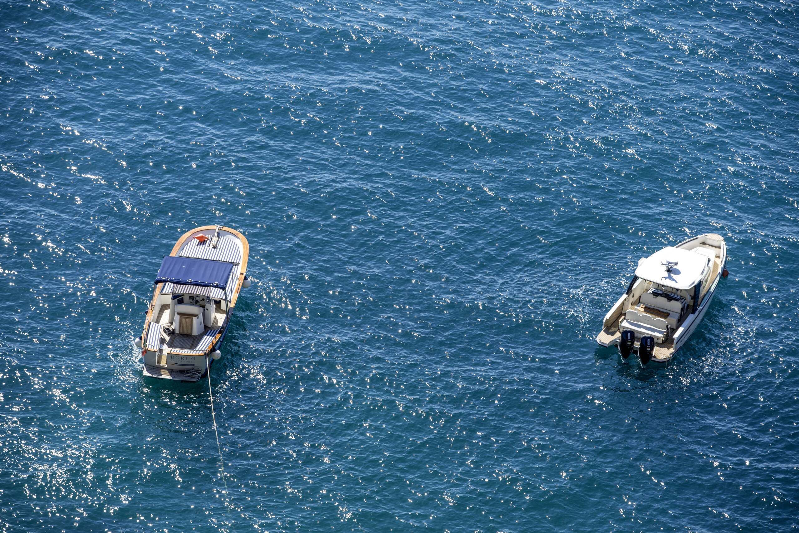 boats on the sea